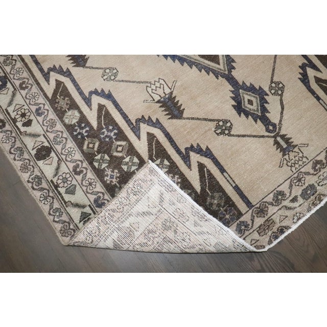 Vintage Mazlagan Malayer Neutral Accent Rug - 4'3" x 6'5" For Sale - Image 4 of 7
