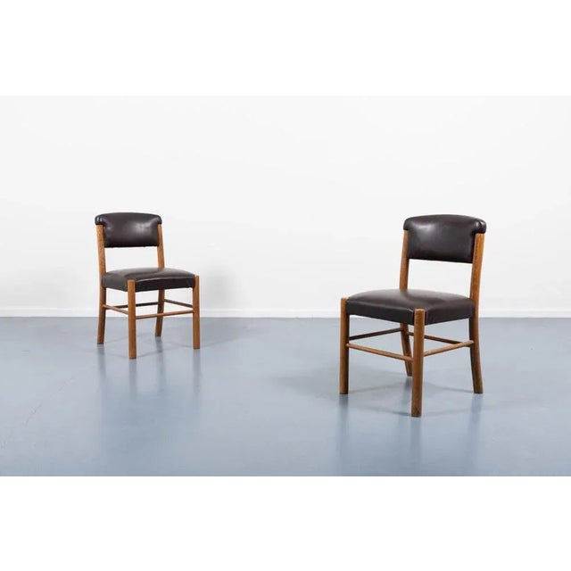 Brown Mid-Century Modern Italian Chairs, 1960s, Set of 4 For Sale - Image 8 of 11