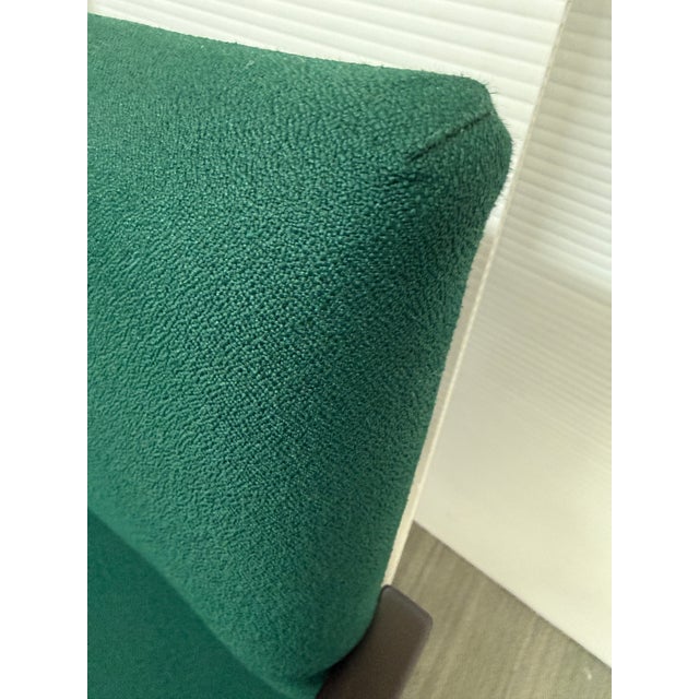 Ofs Brands Contemporary Green Upholstered Wood Armchairs, a Pair For Sale - Image 9 of 13