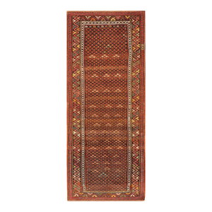 Antique Caucasian Soumak Rug 3' 8" x 9' 2"