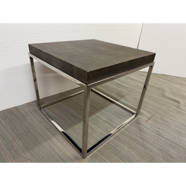 Contemporary Van Thiel for Restoration Hardware Nicholas Side Table For Sale - Image 3 of 12