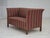 Danish 2-Seater Sofa in Red Striped Wool, 1960s For Sale - Image 15 of 18