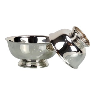 Vintage Gorham Silver Plate Bowls Pair Classic Revere Set of (Two) For Sale
