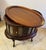 Vintage Mahogany Oval Bar Cabinet With Removable Serving Tray For Sale - Image 4 of 11
