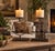 Metal Pair of Pottery Barn Heavy Iron Bird & Branch Pillar Candle Holders For Sale - Image 7 of 8