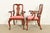 Henkel Harris Queen Anne Solid Cherry Wood Dining Chairs, Set of Six For Sale - Image 11 of 14