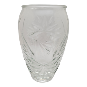 Vintage Ralph Lauren Clear Crystal Safari Design Vase