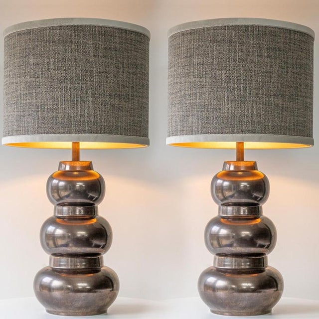 Tiered Spherical Chrome Table Lamp by R. Houben, 1970 For Sale - Image 6 of 13