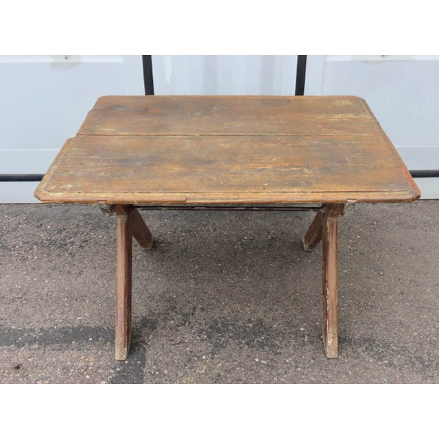 Late 19th Century Country Rustic French x Based Table For Sale - Image 5 of 14