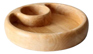 Vintage Wooden Serving Bowl