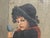 Antique Folk Art Oil Painting: Young German Boy with Spoon For Sale - Image 4 of 9