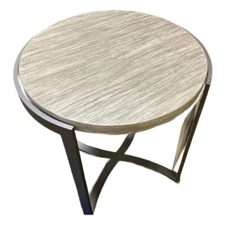 Bernhardt Exo End Table W/ Wood Top For Sale