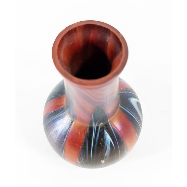 Early 20th Century Bohemian Loetz Style Art Glass Vase For Sale In New York - Image 6 of 10