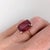 Modern 4.8ct Madagascar Ruby Solitaire Ring: Solid 14k Yellow Gold, Emerald Cut, Size 6.75 For Sale - Image 3 of 12