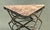 Vintage Industrial Metal and Stone Side Table For Sale - Image 10 of 12