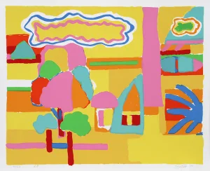 John Grillo, "Landscape I," Serigraph