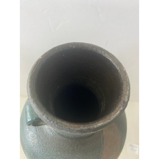 Ceramic 1980s Signed Ken Jensen Raku Style Ceramic Vase For Sale - Image 7 of 10