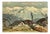 Lucien Poignant, Chain of the Alps in the Grenoble Valley, Oil on Panel For Sale