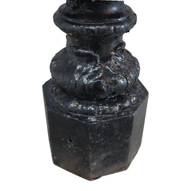 Antique Figural Cherub & Seashell Cast Iron Garden Birdbath C1920 For Sale - Image 11 of 13