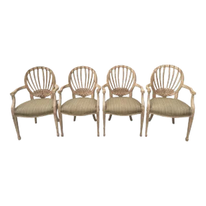 1980s Set of 4 Neoclassical Style Dining Chairs by Kreiss