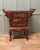 Very Decorative Red Lacquer Chinoiserie Temple Cabinet This is a Splendid Hand Painted Chinoiserie Hall Cabinet with a...
