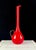 An exceptional 19-inch Mid-Century Italian art glass ewer featuring a dramatic long-neck silhouette, fluid teardrop base,...