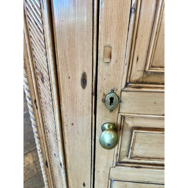 Antique Pine Hanging Corner Cabinet For Sale - Image 11 of 17