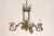Mid 20th Century Mid 20th Century Italian Hand-Forged Iron & Painted Wood Chandelier with Regal Crown at the Top For Sale - Image 5 of 9