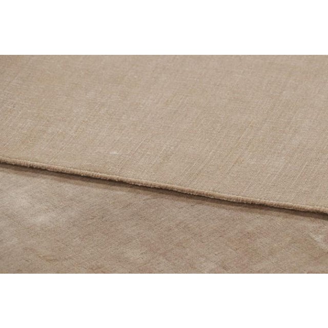 Textile Rug & Kilim’s Oversized Contemporary Textural Solid Rug in Beige Tones - 11x18 For Sale - Image 7 of 7