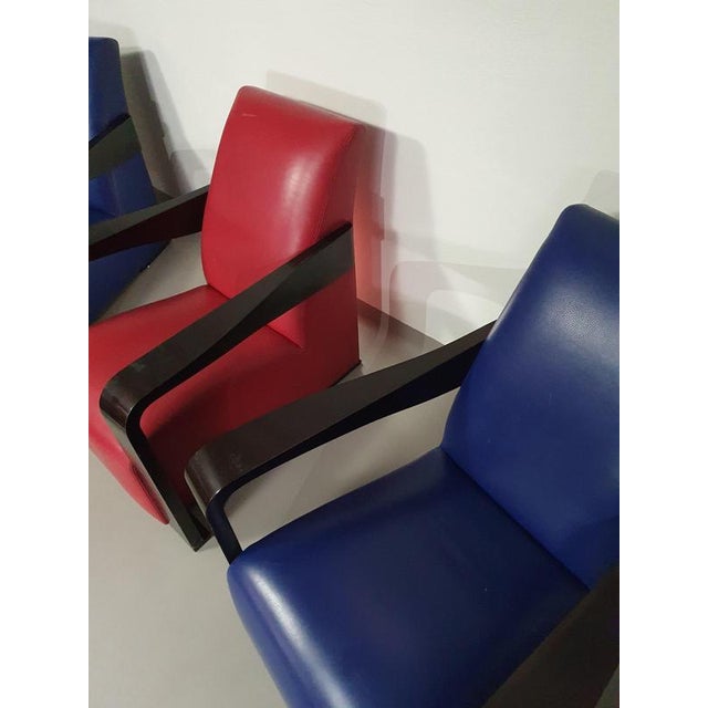 1990s Vintage Ying Lounge Chairs by Hugues Chevalier for Tommy Hilfiger, 1990s, Set of 4 For Sale - Image 5 of 15