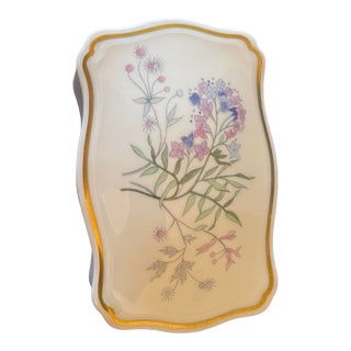 Set of 3 Antique Porcelain Trinket Boxes — Richard Ginori, Royal Bayreuth Tapestry, Cobalt Gilt For Sale