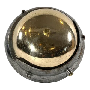 Brass Steamship Bell Mounted to an Iron Frame