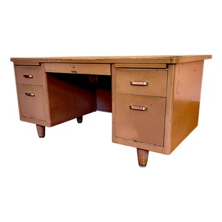 1970s McDowell & Craig Iconic Tanker Steel Home or Office Desk For Sale