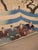 Japanese 1897 Original Japanese Ukiyo-E Woodblock Print Triptych: "Ancient Football at Chiyoda Palace" by Chikanobu – Rare Sports Subject, Meiji Era Antique For Sale - Image 3 of 5