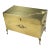 Vintage Hollywood Regency Style Brass Cedar Chest With Tray For Sale