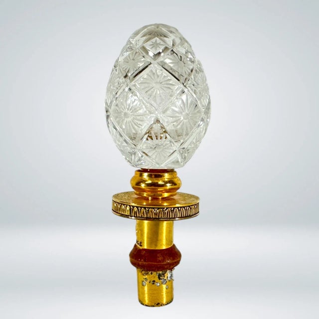 Fabergé Crystal Egg Bottle Stopper For Sale - Image 4 of 8