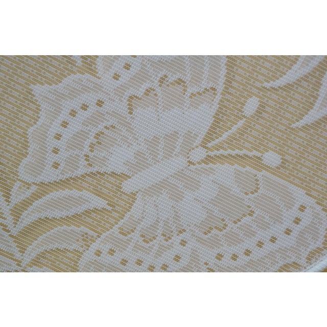 Mid 20th Century West German Kaiserslautern Embroidered Lace Floral Butterfly Needlework Art For Sale - Image 6 of 9