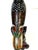 Chinese Cloisonné Parrot on Carved Hardwood Tree Trunk Base Chinese, Circa 1960 For Sale - Image 10 of 13