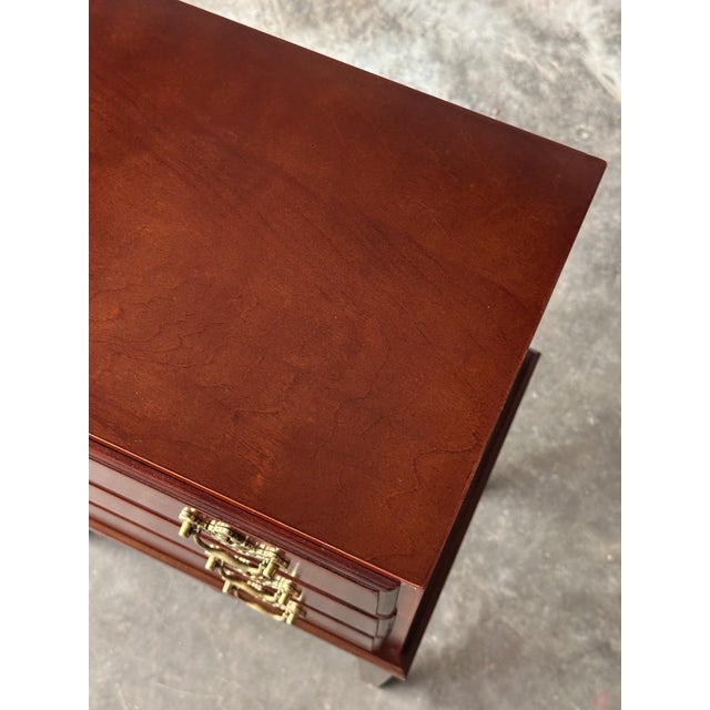 Georgian Chippendale Mahogany Three-Drawer Chest on Stand, 1960s For Sale - Image 11 of 16