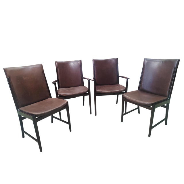 Vintage Chairs by Kai Lyngfeldt Larsen for Soren Wiladsen, Denmark, 1960s, Set of 4 For Sale - Image 17 of 18