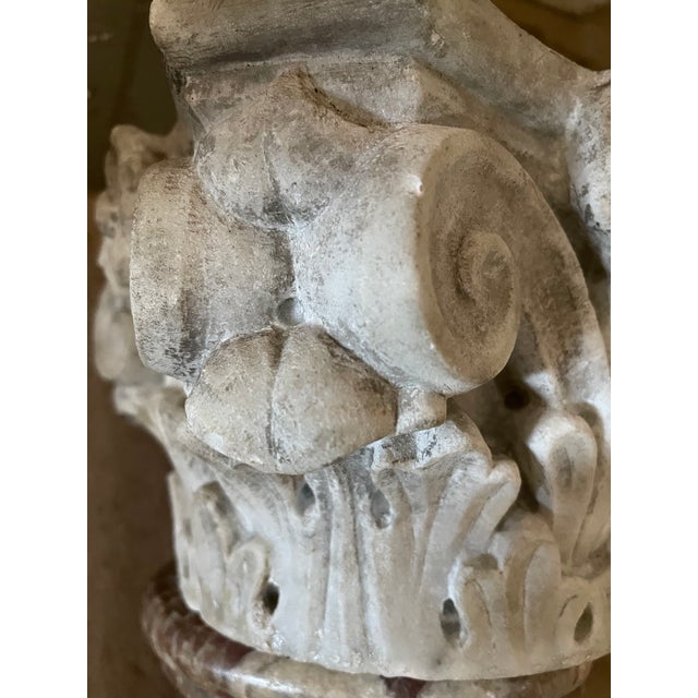 Antique Italian Marble Columns - A Pair For Sale In New York - Image 6 of 10