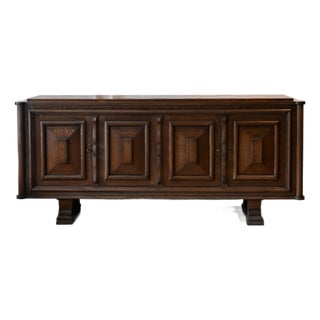 Charles Dudouyt Style French Deco Sideboard For Sale