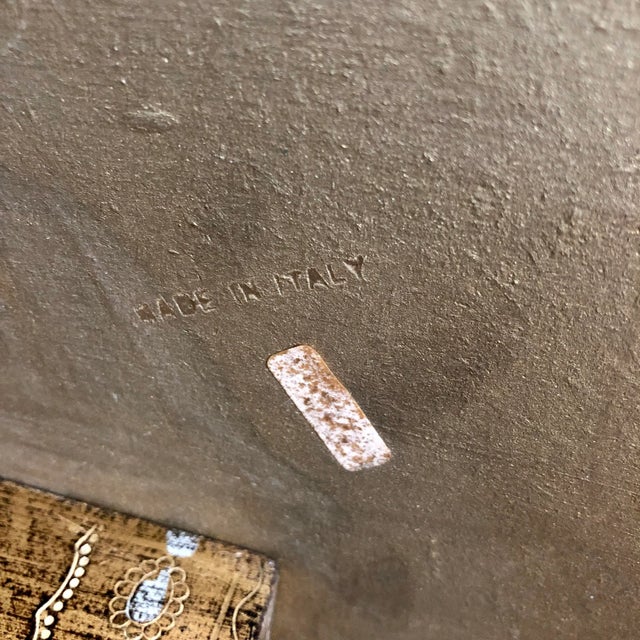 Gold Vintage Florentine Gilt Wood Square Side Tables- a Pair For Sale - Image 8 of 11