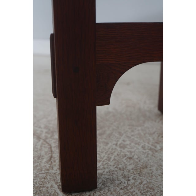 Brown Gustav Stickley Antique 40 Inch Round Table For Sale - Image 8 of 13