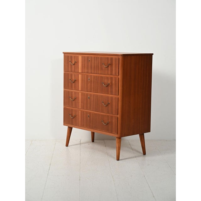 Scandinavian Mahogany Chest of Drawers, 1950s-1960s For Sale - Image 4 of 10