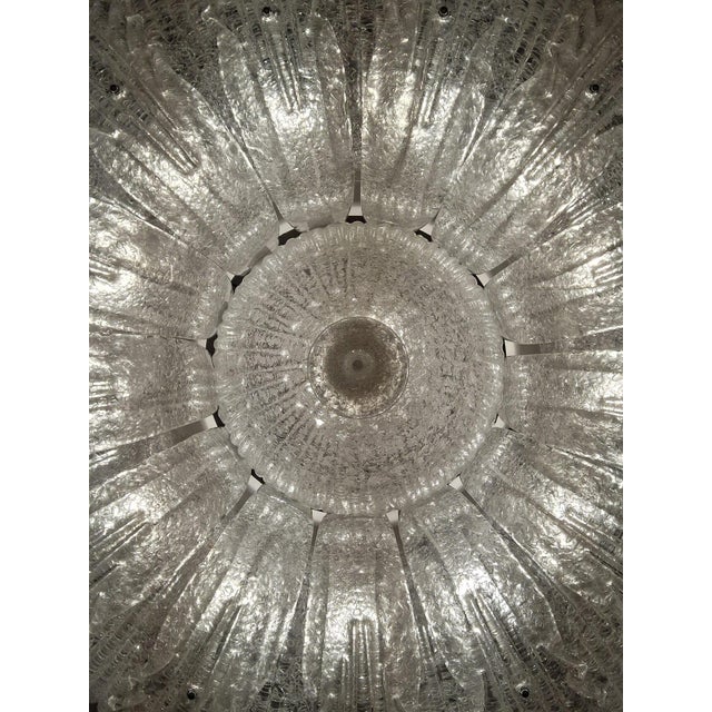 1960s Clear Graniglia Murano Flush Mount For Sale - Image 9 of 10