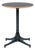 Mid Century George Nelson Pedestal Side Table for Herman Miller Black Laminate For Sale