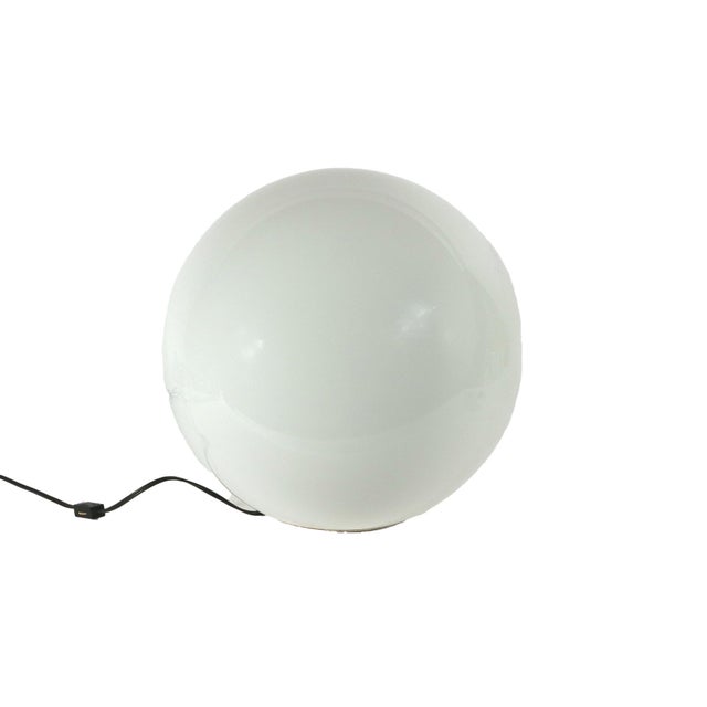 Lunar Glow: Extra-Large Glass Orb Lamp by Paul Mayen for Habitat Mid-20th Century, Circa 1960s–1970s This striking "extra-...