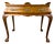 1970s Italian Wood Burl Wood Tea Table One Drawer For Sale