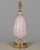 A Mid Century Murano glass lamp by Barovier & Toso. Hand-blown cased glass with cordonato (rope) form and bullicante...